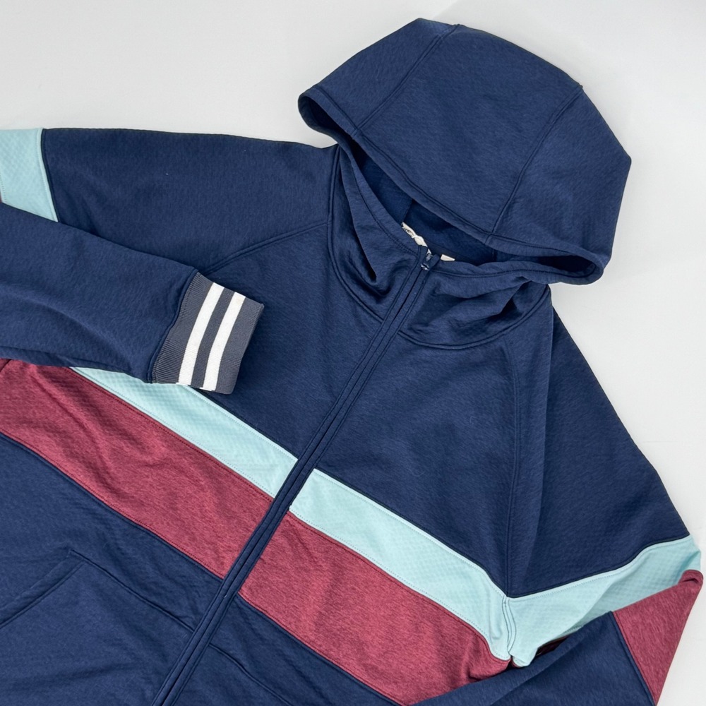 Cotopaxi Colorblock Full Zip Hoodie‎ Navy Burgundy Blue Men's M